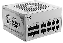 Блок живлення 850 Вт, MAG A850GL PCIE5, White, модульний MSI teh0028830 - мініатюра 1