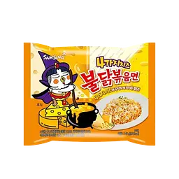 Локшина швидкого приготування Samyang Buldak Four Cheese Hot Chicken Ramen Noodles 130 г - мініатюра 8