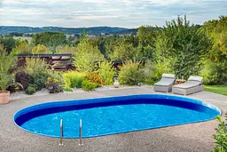 Басейн каркасний 12х6х1.5 м з отворами, для монтажу в ґрунт, IBIZA OVAL 3EXB0426