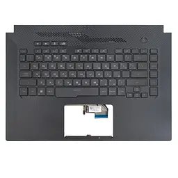 Верхня кришка для Asus ROG GU502DU, RU, (Чорний, топкейс+клавіатура, 4pin підсвічування, Оригінал)
