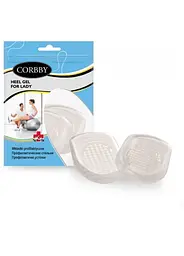 Підп'ятники Corbby Heel Gel гелеві жіночі, прозорі силіконові амортизуючі вставки