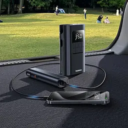 Компресор автомобільний акумуляторний насос Baseus PrimeTrip VA1 82W (C0119501) Super Mini Wireless Inflator 19-Cylinder - мініатюра 7