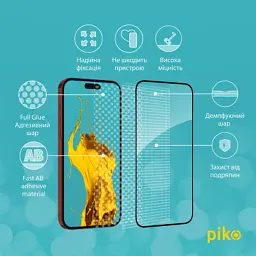 Скло захисне Piko Full Glue Apple iPhone 15 Pro (1283126575464) - мініатюра 4