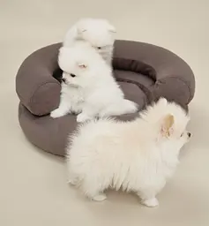 Лежак ортопедичний для собак "Marshmallow" коричневий XS (60*57) - мініатюра 6