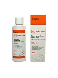 Шампунь-пілінг ihealth для волосся SeboClean Peeling проти лупи з дисульфідом селену 150мл