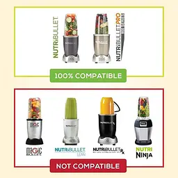 Пластиковий стакан для блендера-подрібнювача (харчовий екстрактор) NUTRIBULLET 600 Вт 900 Вт 900 мл - мініатюра 8