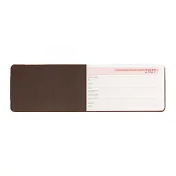 Ділова записна книжка-тижневик Leo Planner інтегральна датована 2027 Bloom 252788 128 аркушів 10х17 см коричнева - мініатюра 5