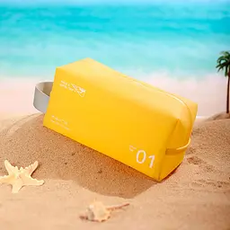 Органайзер-косметичка для спорту та подорожей LoveYouHome непромокаюча 23×11.5×11.5 см жовта (59040) - мініатюра 4