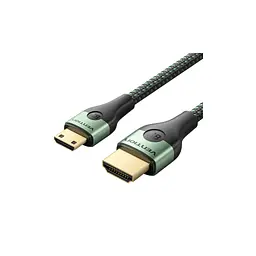 Кабель мультимедійний HDMI M to HDMI mini M 1.0m V2.1 8K 60Hz green Vention (AGJGF)