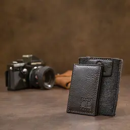 Шкіряна невелика візитниця Grande Pelle 11501 чорний - мініатюра 9