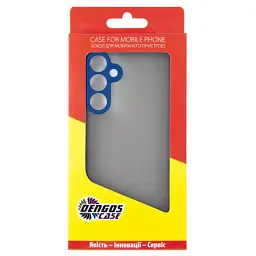 Чохол до мобільного телефона Dengos Samsung Galaxy M35 5G Matte + glass Blue (DG-KM-108) - мініатюра 4