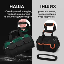 Посилена сумка для зберігання та перенесення інструментів 20 дюймів (47х27х31см) 40 літрів - мініатюра 8