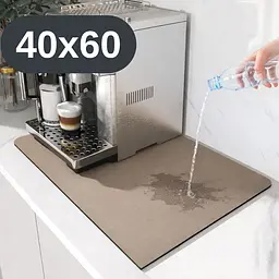 Антиковзаючий кухонний килимок 40×60 см — абсорбуючий для сушіння посуду та під кавоварку KT8001835