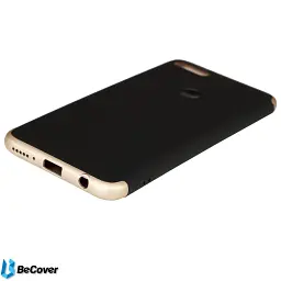 Панель BeCover Super-protect Series для Huawei Y7 Prime 2018 Black-Gold (702250) - мініатюра 3