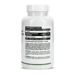 Цинк піколінат Progress Nutrition Zinc Picolinate 30 mg + Copper, 60 капсул для підтримки імунної системи - мініатюра 2