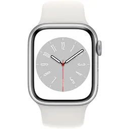 Смарт-годинник Apple Watch Series 8 45mm Silver Aluminum Case with White Sport Band M/L [MP6Q3] [86757] - мініатюра 2