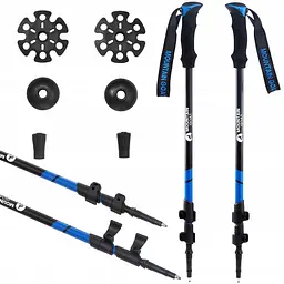 Трекінгові палиці Mountain Goat Peak+ 60-135 см MG0005 Black/Blue (P-5907739318268) - мініатюра 12