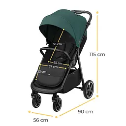 Прогулянкова коляска Kinderkraft Route Platinum Green - мініатюра 9