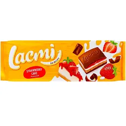 Упаковка шоколаду Roshen Lacmi Strawberry Cake молочний 275 г х 12 шт