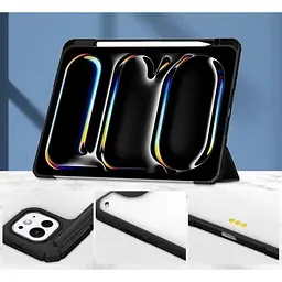 Чохол-книжка BeCover Soft Edge TPU з кріпленням Apple Pencil для Apple iPad Pro 11" M4 2024 Black (711714) - мініатюра 3
