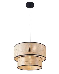 Підвісний світильник, люстра Goldlux 330529 Takara E27 1x20W IP20 бежевий - мініатюра 3