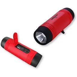 Колонка портативна Zealot S1 5Вт із ліхтариком USB AUX FM Bluetooth синя / червона / чорна (SPSS1) - мініатюра 2
