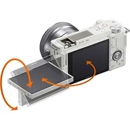 Бездзеркальний фотоапарат Sony ZV-E10 Kit 16-50mm f3.5-5.6 OSS White (ILCZVE10LW.CEC) [111146] - мініатюра 6