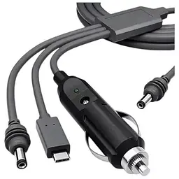 Кабель живлення для Starlink Mini DC + Type-C + автомобільний прикурювач 5 м (18799) - мініатюра 2