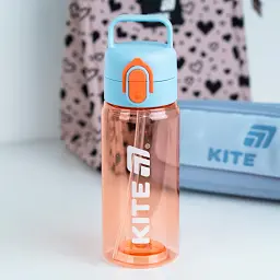 Пляшка для води Kite 600 мл помаранчево-блакитна (K26-1314-3) - мініатюра 6