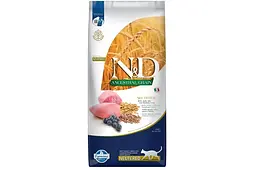 Сухий корм Фарміна N&D Low Grain LAMB & BLUEBERRY NEUTERED ADULT для стерилізованих кішок з ягням та чорницею 10 кг 