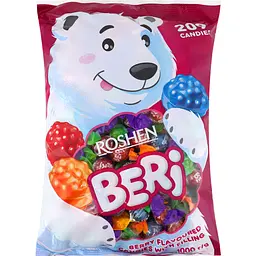 Карамель льодяникова Roshen Beri з начинкою 1 кг