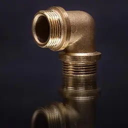 Коліно прохідне Lexline 3/4" ПН К.0132-В посилене латунь 30412 - мініатюра 2