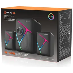 Акустична система REAL-EL M-320 Black (EL121300014) - мініатюра 8