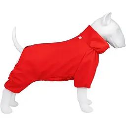 Дощовик для собак WAUDOG Clothes, водонепроникний, XS25, В 36-38 см, С 26-28 см, червоний