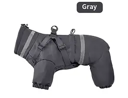 Теплий комбінезон для собак V.PET.B.R. Dog Apparel C837 Dark Grey, M - мініатюра 2