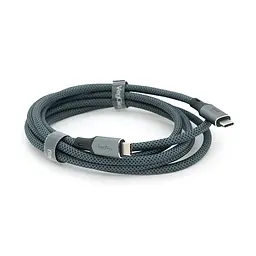 Кабель VEGGIEG V-U410, Type-C(Male) to Type-C(Male) PD cable, 240 Вт, струм 5 А, 40Gbps, Gray, довжина 2м, Box