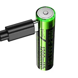 Батарейки Hoco JA4 AAA rechargeable lithium battery(2PCS) - мініатюра 3