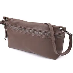 Зручна сумка жіноча на плече з натуральної шкіри Vintage 23006 коричнева - мініатюра 11