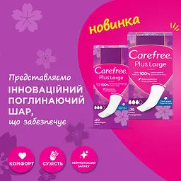 Щоденні прокладки Carefree Plus Large Fresh 36 шт. - мініатюра 5