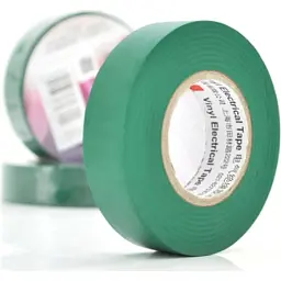 Ізоляційна стрічка 3M 0.15 мм x 18 мм x 20 м Green, від -10°С до +80°С (0,15мм*18мм*20м_G)