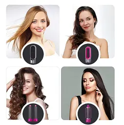 Стайлер фен-щітка 5 в 1 EM Hot Air Styler Мультистайлер для різних типів волосся завивки укладання волосся та надання об'єму HAIR BRUSH з Чохлом - мініатюра 5