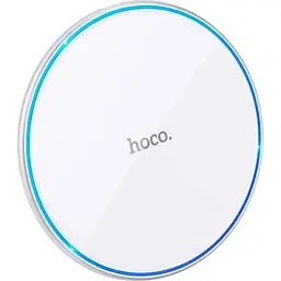 Бездротовий зарядний пристрій Hoco Easy Wireless Charger CW6 Pro White [103862] - мініатюра 2