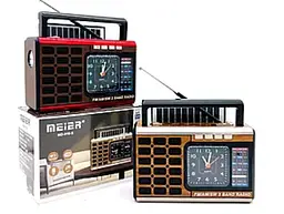 Портативний радіоприймач MEIER MD-919 – FM/AM/SW акумуляторний USB/TF колонка - мініатюра 3