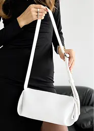 Жіноча сумка Sambag Leoma Strip біла 27 х 12 х 13 см (54000008) - мініатюра 3