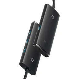 USB-хаб Baseus Lite Series 4-Port USB-A Hub (WKQX030001) [77936] - мініатюра 3