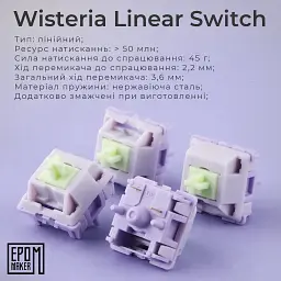 Клавіатура Epomaker Shadow-S Wisteria Linear Switch Pink (SHS-P-WL) [125693] - мініатюра 5
