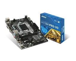 Материнська плата MSI H110M Pro-VD LGA 1151v1 (H110M PRO-VD) Б/В