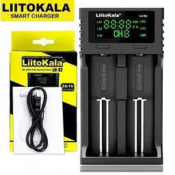 Зарядний пристрій LiitoKala Lii-S2 для двох акумуляторів 18650, 26650, 21700, ААА Li-Ion, LiFePO4, NiMH - мініатюра 2