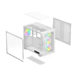 Корпус для ПК OCYPUS IOTA C70 CURVE ARGB DIGITAL WH (IOTA-C70-WHD400CD-GL) - мініатюра 8