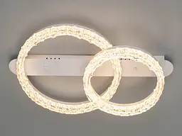 Стельова LED люстра кільця MX78203 біла 65W акрилові плафони м'яке світло